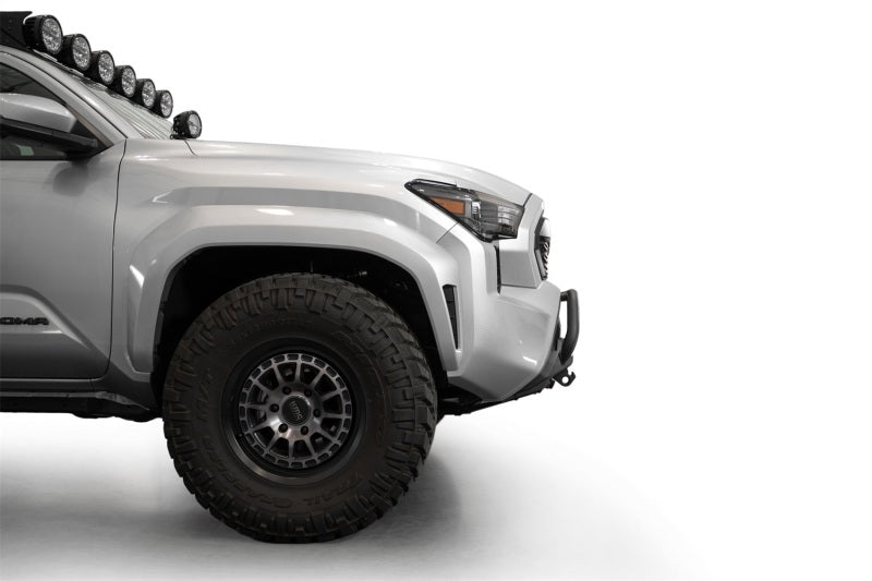 ADD 2024+ Toyota Tacoma Stealth Center Mount Winch Front Bumper w/ Top Hoop Addictive Desert Designs Bumpers - Steel AXOPROS
