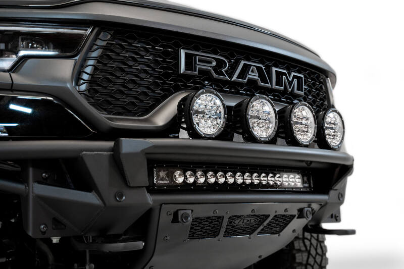 Addictive Desert Designs 2021 Dodge RAM 1500 TRX Light Hoop For PRO Bolt-On Front Bumper Addictive Desert Designs