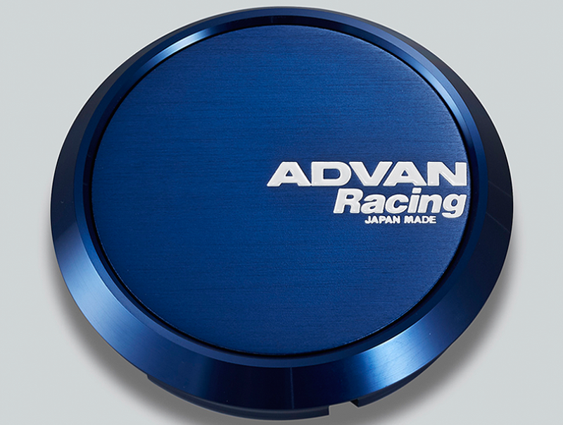 Advan 73mm Flat Centercap - Blue Anodized Advan Wheel Center Caps AXOPROS