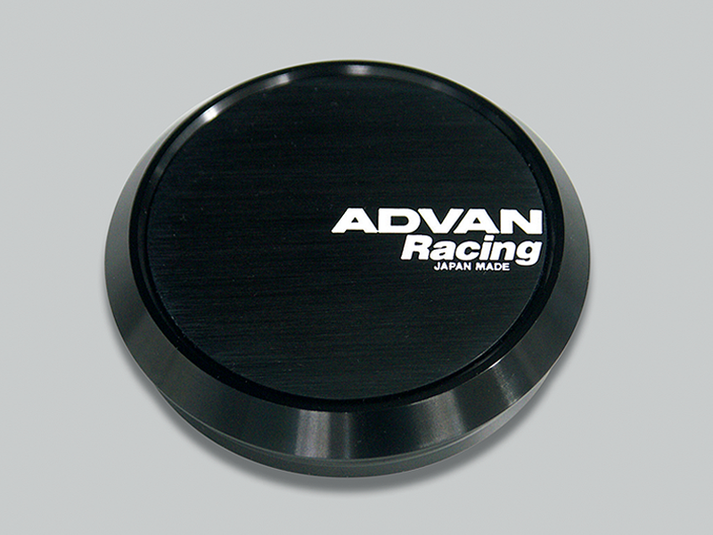 Advan Flat 73mm Center Cap - Black Advan Wheel Center Caps AXOPROS
