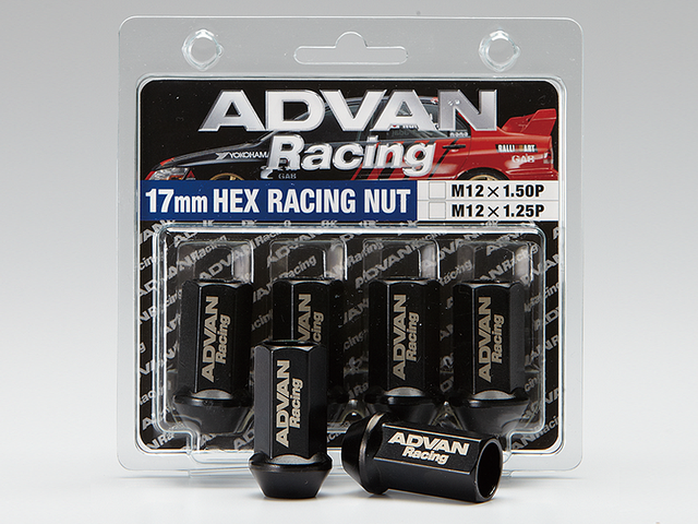 Advan Lug Nut 12X1.25 (Black) - 4 Pack Advan