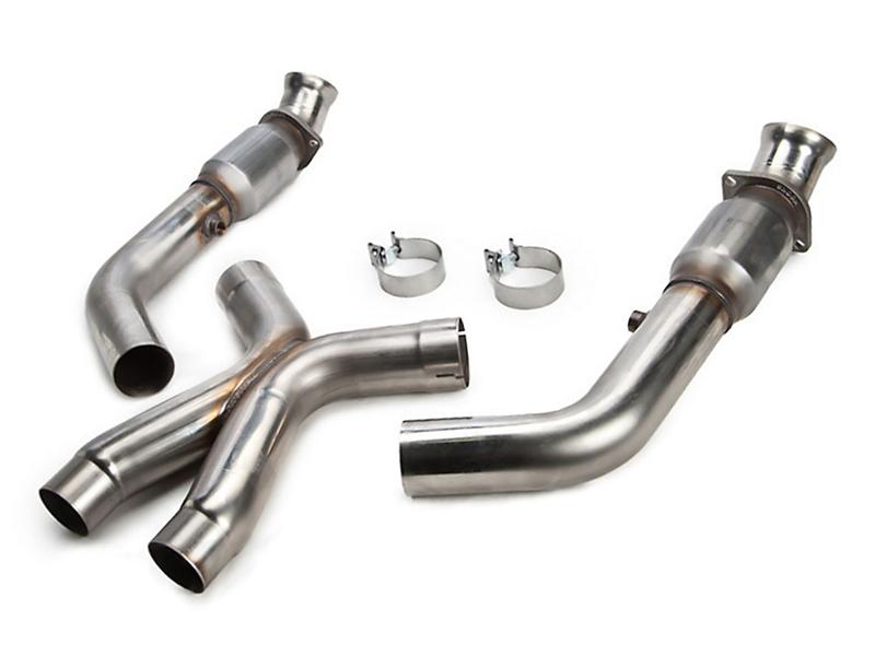 Kooks 11-14 Ford Mustang GT 5.0L 4V 3in x 2 3/4in OEM Cat X Pipe Kooks HDR Req Kooks Headers X Pipes AXOPROS