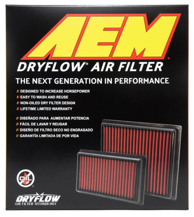 AEM 10-18 Lexus RX350 V6-3.5L F/I DryFlow Air Filter AEM Induction Air Filters - Drop In AXOPROS