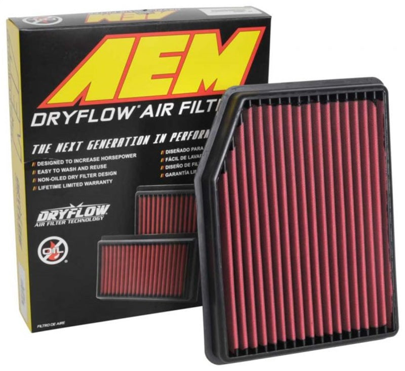 AEM 2019 Chevrolet Silverado 1500 V8-5.3L F/I DryFlow Air Filter AEM Induction Air Filters - Drop In AXOPROS