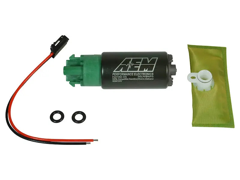 AEM 340LPH 65mm Fuel Pump Kit w/ Mounting Hooks - Ethanol Compatible AEM Fuel Pumps AXOPROS