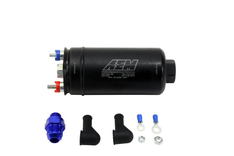 AEM 380LPH High Pressure Fuel Pump -6AN Female Out, -10AN Female In AEM Fuel Pumps  AXOPROS