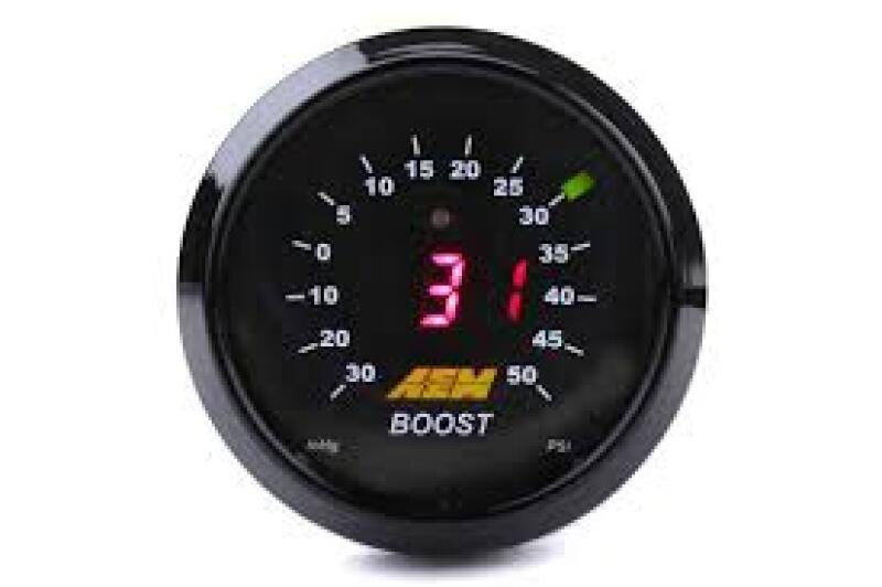 AEM 52mm Boost Digital Gauge -30-50psi AEM Gauges AXOPROS