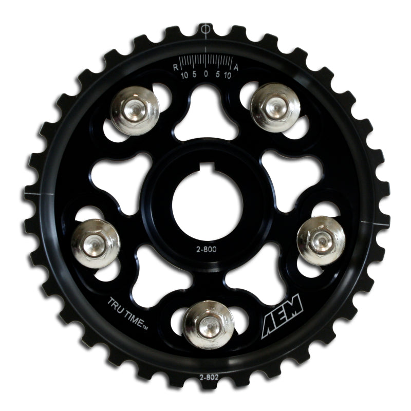 AEM 90-91 Acura Interga RS LS GS & GSR/ 99-00 Honda Civic Si Black Tru-Time Cam Gear AEM Cam Gears AXOPROS