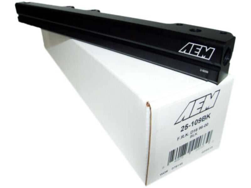 AEM 96-00 Civic CX/DX/LX/EX & 96-97 Del Sol S/Si Black Fuel Rail AEM