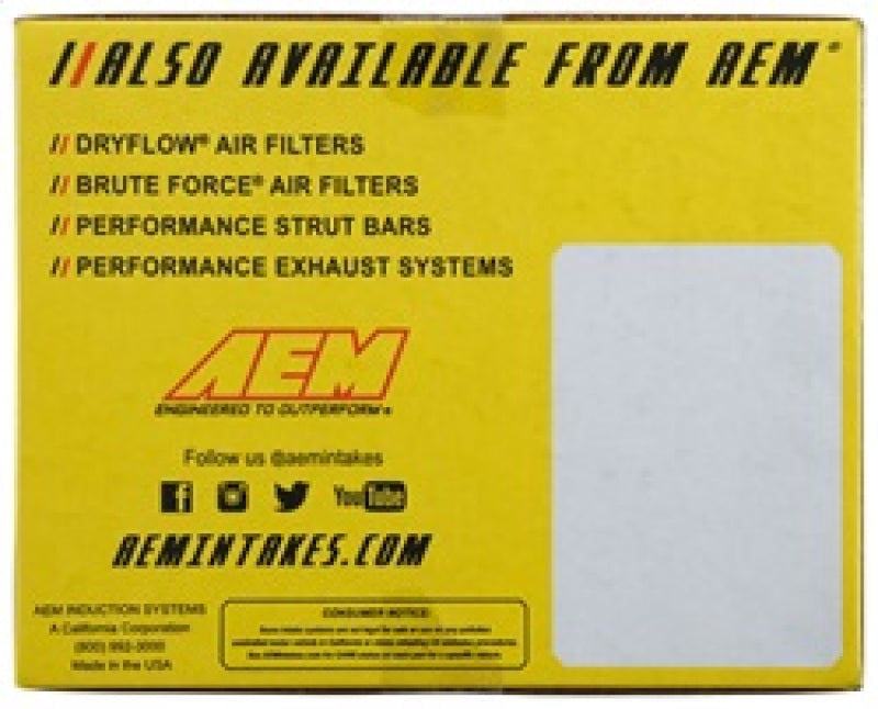 AEM C.A.S. 17-18 Subaru Legacy H4-2.5L F/I AEM Induction Cold Air Intakes AXOPROS