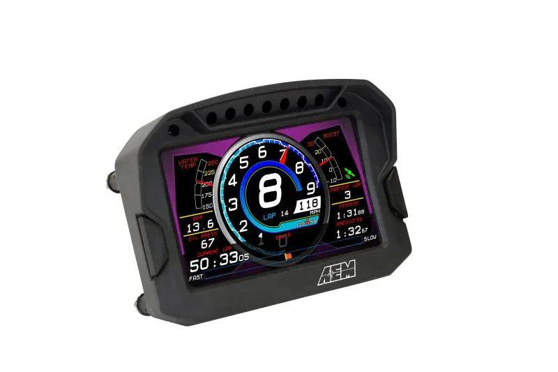 AEM CD-5G Carbon Digital Dash Display w/ Interal 10Hz GPS & Antenna AEM Gauges AXOPROS