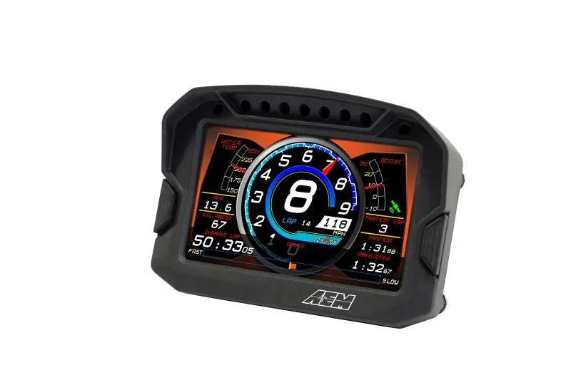 AEM CD-5G Carbon Digital Dash Display w/ Interal 10Hz GPS & Antenna AEM Gauges AXOPROS