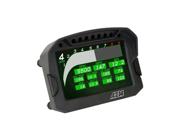 AEM CD-5G Carbon Digital Dash Display w/ Interal 10Hz GPS & Antenna AEM Gauges AXOPROS
