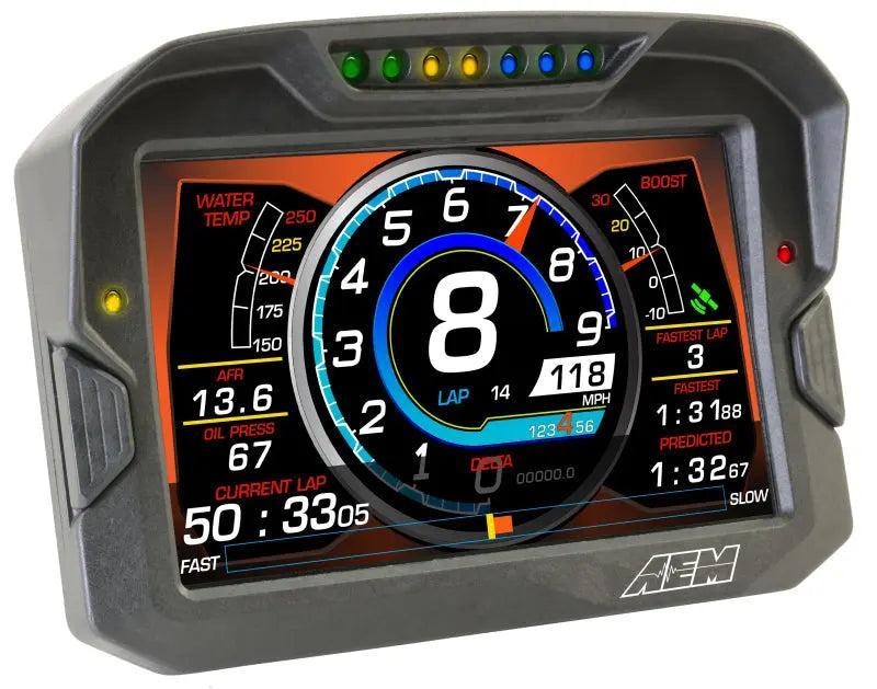 AEM CD-7 Logging GPS Enabled Race Dash Carbon Fiber Digital Display w/o VDM (CAN Input Only) AEM Gauges AXOPROS