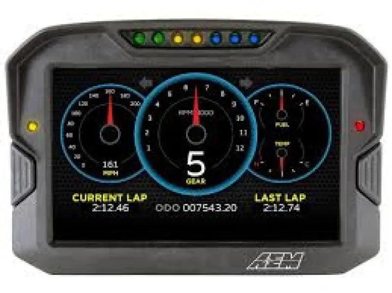 AEM CD-7 Logging GPS Enabled Race Dash Carbon Fiber Digital Display w/o VDM (CAN Input Only) AEM Gauges AXOPROS