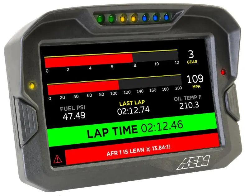AEM CD-7 Logging GPS Enabled Race Dash Carbon Fiber Digital Display w/o VDM (CAN Input Only) AEM Gauges AXOPROS