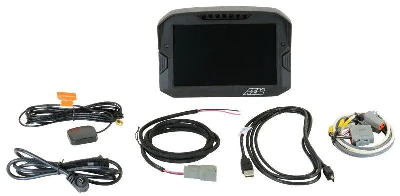 AEM CD-7 Logging GPS Enabled Race Dash Carbon Fiber Digital Display w/o VDM (CAN Input Only) AEM Gauges AXOPROS