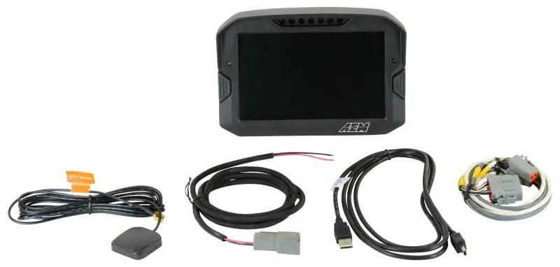 AEM CD-7 Non Logging GPS Enabled Race Dash Carbon Fiber Digital Display w/o VDM (CAN Input Only) AEM Gauges AXOPROS