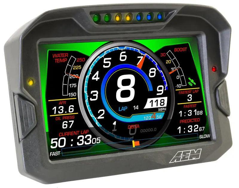 AEM CD-7 Non Logging Race Dash Carbon Fiber Digital Display (CAN Input Only) AEM Gauges AXOPROS