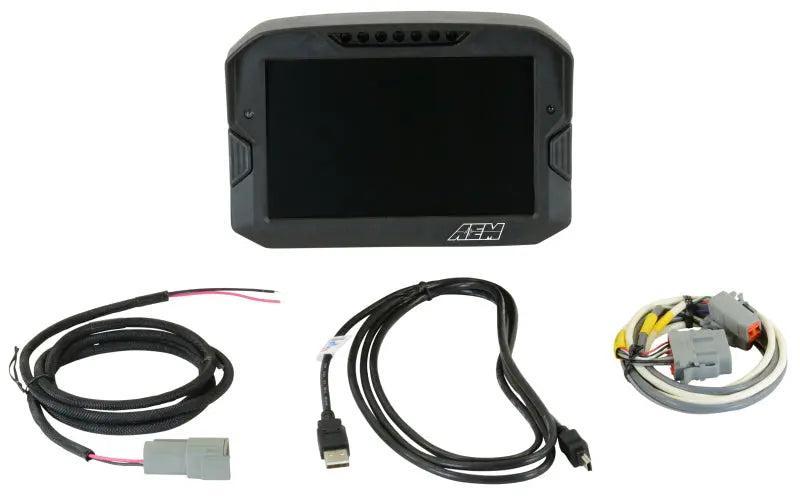 AEM CD-7 Non Logging Race Dash Carbon Fiber Digital Display (CAN Input Only) AEM Gauges AXOPROS