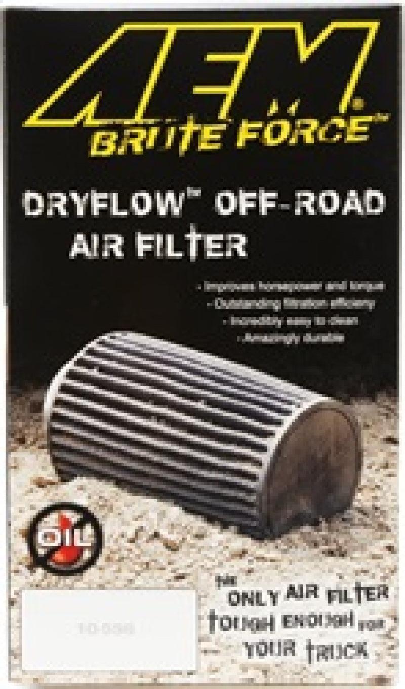 AEM Dryflow 3.5in. X 7in. Round Tapered Air Filter AEM Induction Air Filters - Universal Fit  AXOPROS