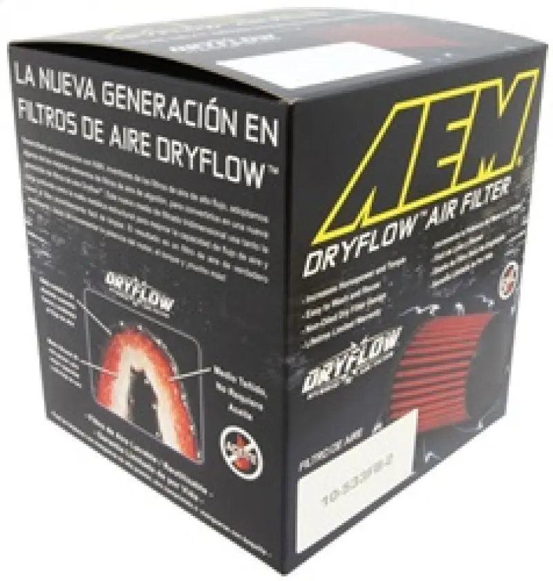 AEM Dryflow 3in. X 5in. Round Tapered Air Filter AEM Induction Air Filters - Universal Fit  AXOPROS