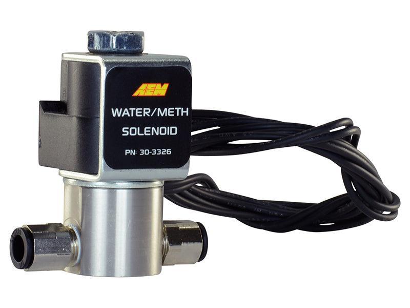 AEM Water/Methanol Injection System - High-Flow Low-Current WMI Solenoid - 200PSI 1/8in-27NPT In/Out AEM