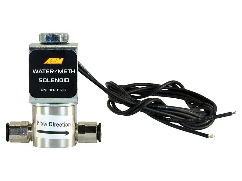AEM Water/Methanol Injection System - High-Flow Low-Current WMI Solenoid - 200PSI 1/8in-27NPT In/Out AEM