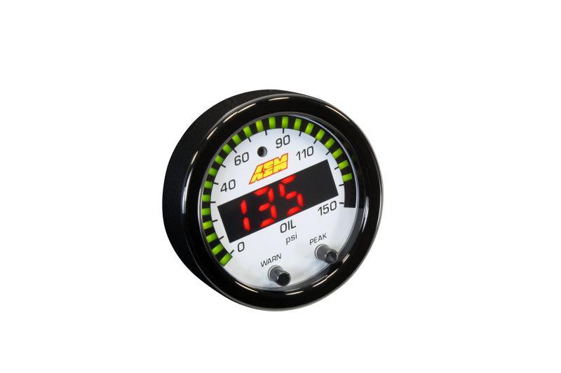 AEM X-Series 0-150 Oil Pressure Gauge Kit AEM