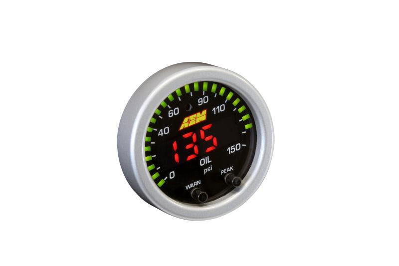 AEM X-Series 0-150 Oil Pressure Gauge Kit AEM