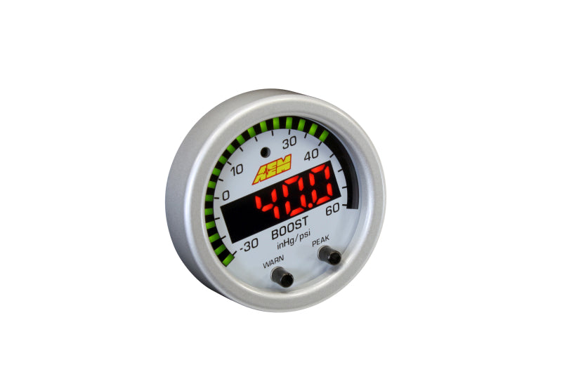 AEM X-Series Boost Pressure -30inHg 60psi Gauge Kit AEM Gauges AXOPROS