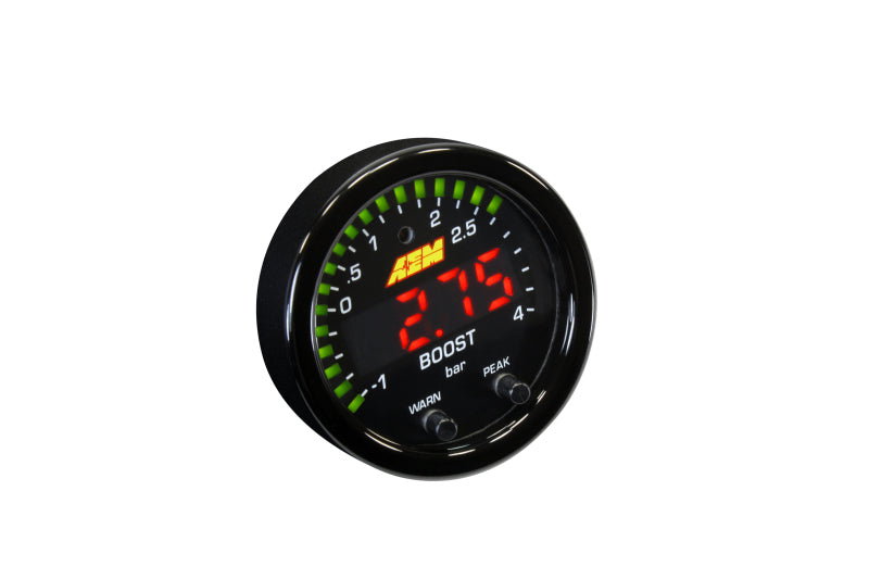 AEM X-Series Boost Pressure -30inHg 60psi Gauge Kit AEM Gauges AXOPROS