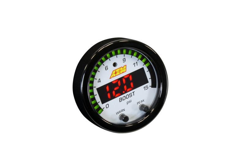 AEM X-Series Pressure 0-15psi Gauge Kit AEM