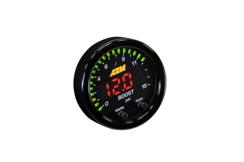 AEM X-Series Pressure 0-15psi Gauge Kit AEM