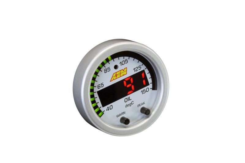 AEM X-Series Temperature 100-300F Gauge Kit (ONLY Black Bezel and Water Temp. Faceplate) AEM