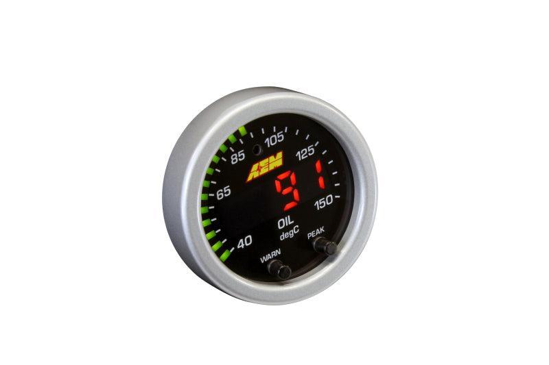 AEM X-Series Temperature 100-300F Gauge Kit (ONLY Black Bezel and Water Temp. Faceplate) AEM