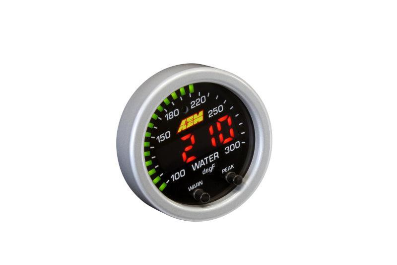 AEM X-Series Temperature 100-300F Gauge Kit (ONLY Black Bezel and Water Temp. Faceplate) AEM