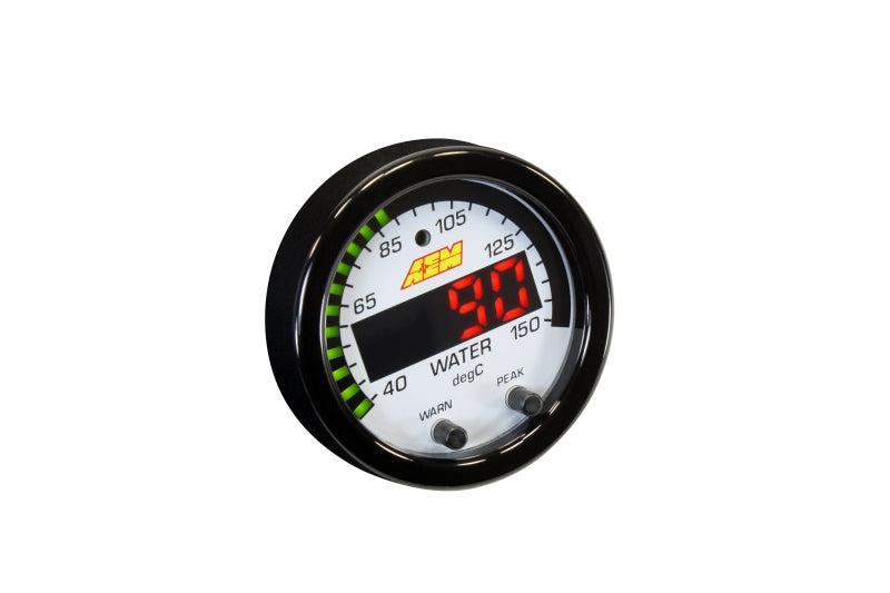 AEM X-Series Temperature 100-300F Gauge Kit (ONLY Black Bezel and Water Temp. Faceplate) AEM