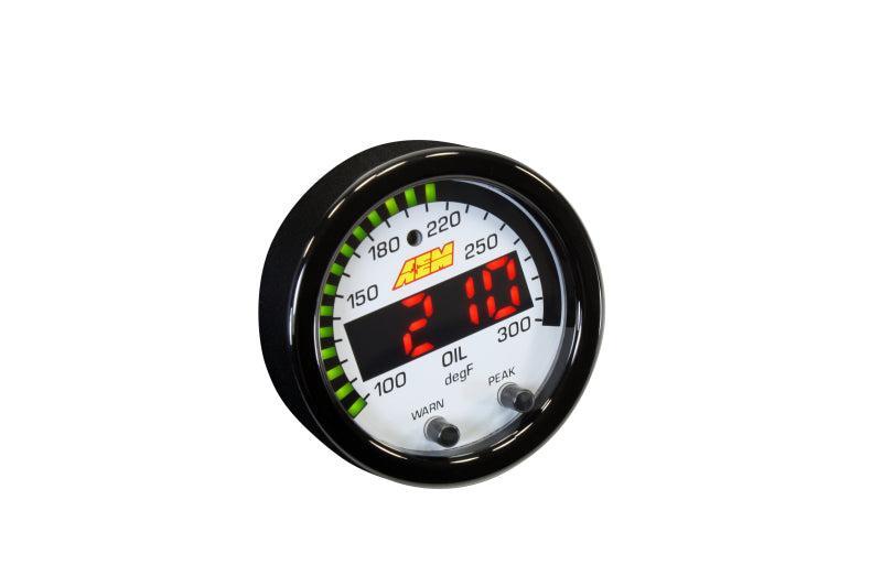 AEM X-Series Temperature 100-300F Gauge Kit (ONLY Black Bezel and Water Temp. Faceplate) AEM