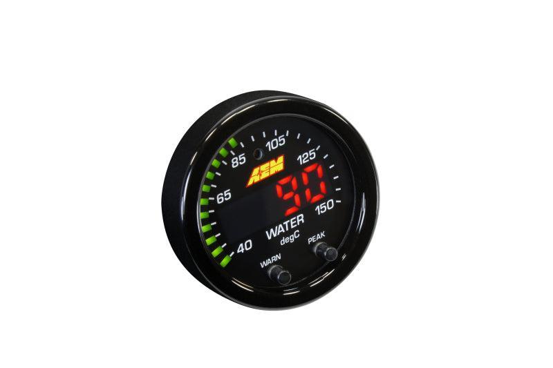 AEM X-Series Temperature 100-300F Gauge Kit (ONLY Black Bezel and Water Temp. Faceplate) AEM