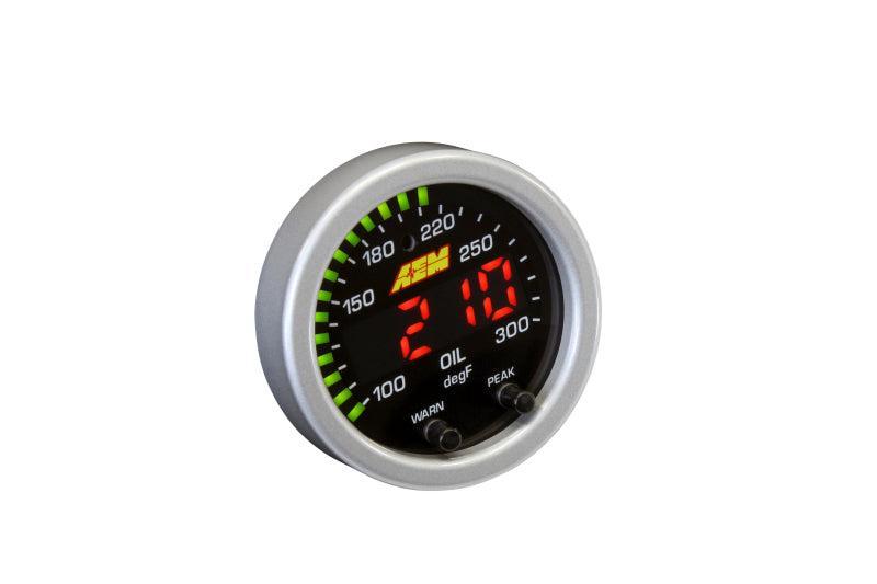 AEM X-Series Temperature 100-300F Gauge Kit (ONLY Black Bezel and Water Temp. Faceplate) AEM