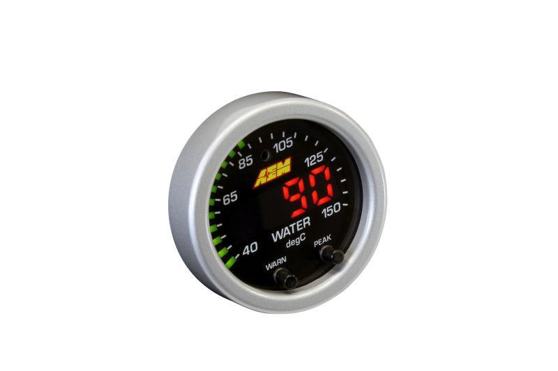 AEM X-Series Temperature 100-300F Gauge Kit (ONLY Black Bezel and Water Temp. Faceplate) AEM