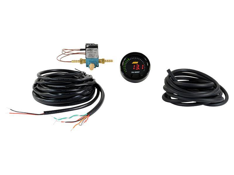 AEM X-Series Tru-Boost Controller Gauge w/ Boost Control Solenoid 80PSIg Internal MAP Sensor AEM