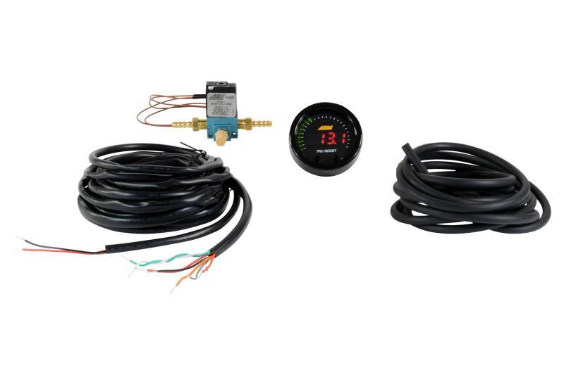 AEM X-Series Tru-Boost Controller Gauge w/ Boost Control Solenoid 80PSIg Internal MAP Sensor AEM