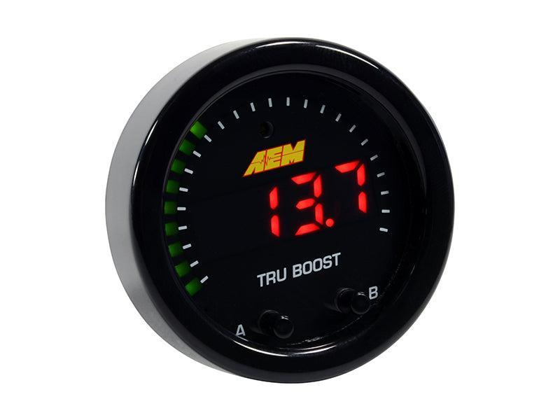 AEM X-Series Tru-Boost Controller Gauge w/ Boost Control Solenoid 80PSIg Internal MAP Sensor AEM