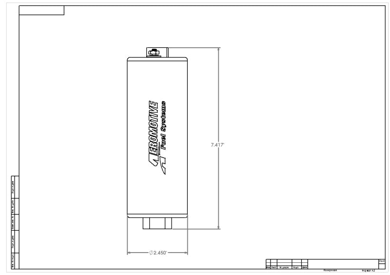 Aeromotive 700 HP EFI Fuel Pump - Red Aeromotive Fuel Pumps  AXOPROS