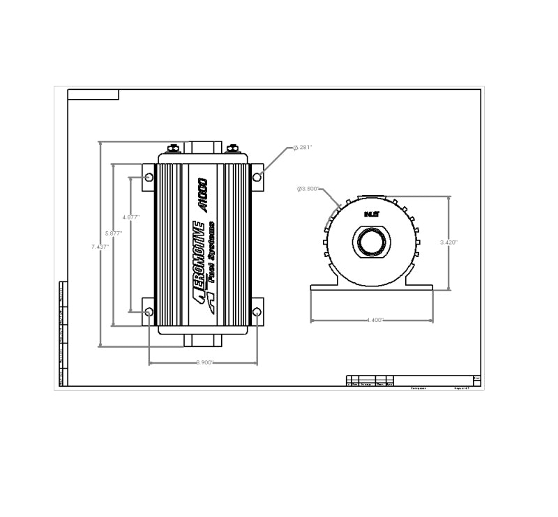 Aeromotive A1000 Fuel Pump - EFI or Carbureted Applications Aeromotive Fuel Pumps  AXOPROS