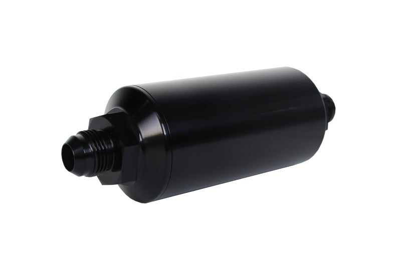 Aeromotive In-Line Filter - AN-08 size Male - 10 Micron Microglass Element - Bright-Dip Black Aeromotive Fuel Filters  AXOPROS