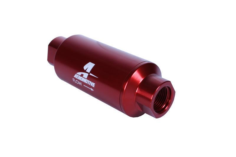 Aeromotive In-Line Filter - (AN-10) 10 Micron Microglass Element Red Anodize Finish Aeromotive Fuel Filters AXOPROS