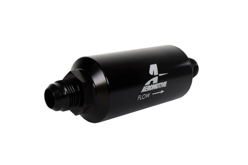 Aeromotive In-Line Filter - (AN-10) 100 Micron Stainless Steel Element Black Anodize Finish Aeromotive Fuel Filters AXOPROS